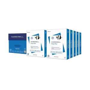 10 Reams of 500-Sheet Hammermill Copy Plus White Paper