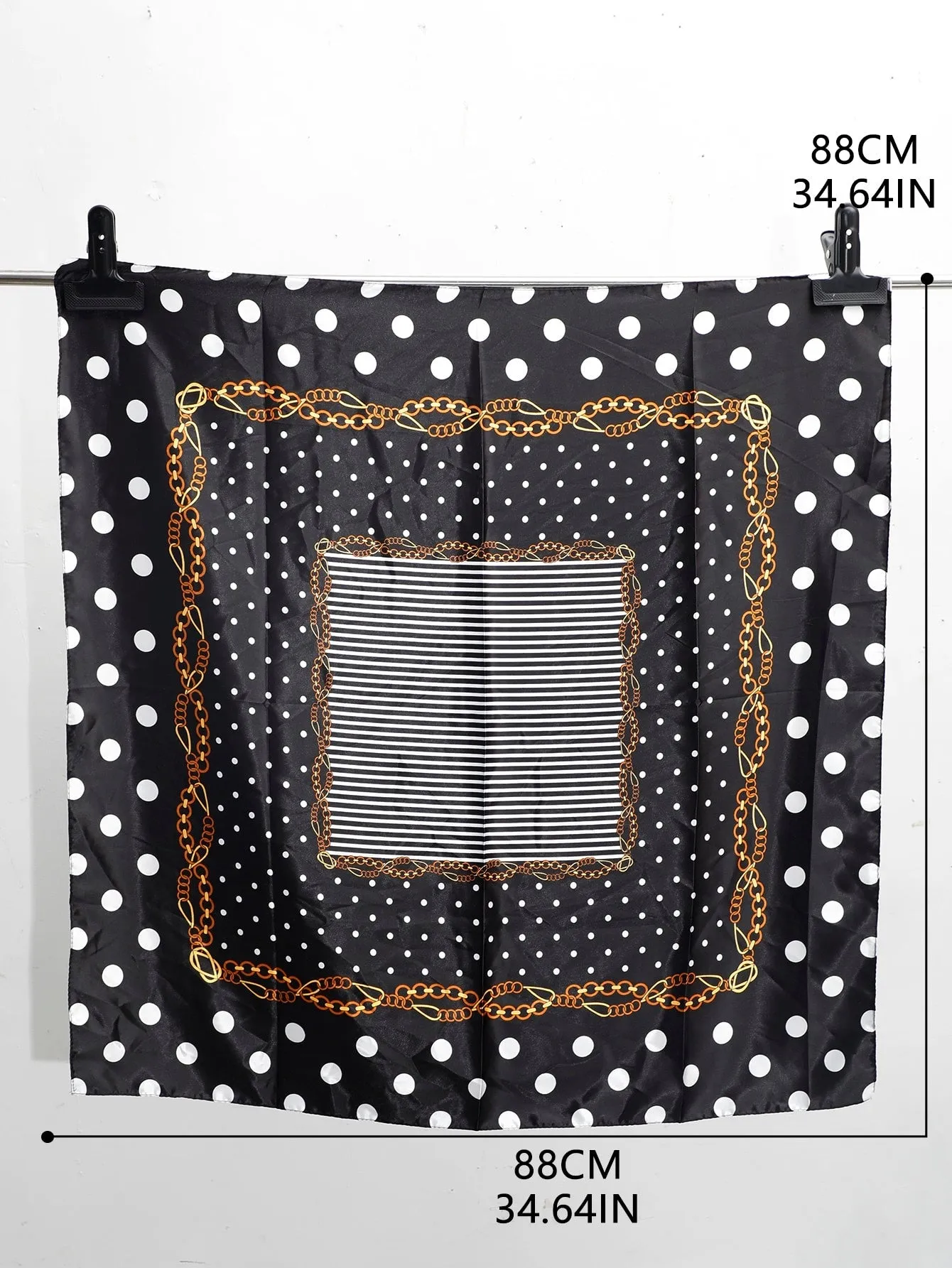 1pc Bohemian Style Satin Lightweight Portable And Soft Headscarf