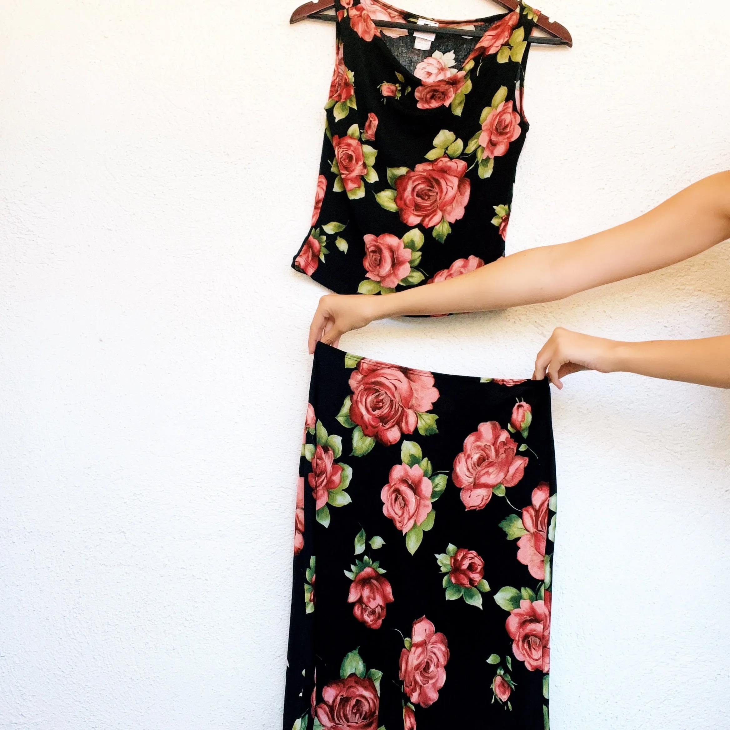 90s Two Piece Rose Set (S)