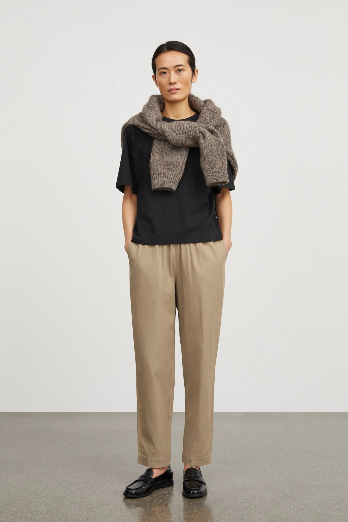 Abby pants - Dark sand