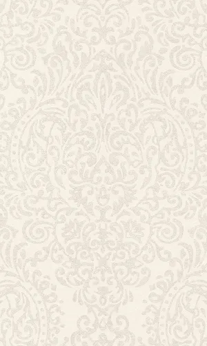 Amiata Beige Bold Metallic Damask 296180