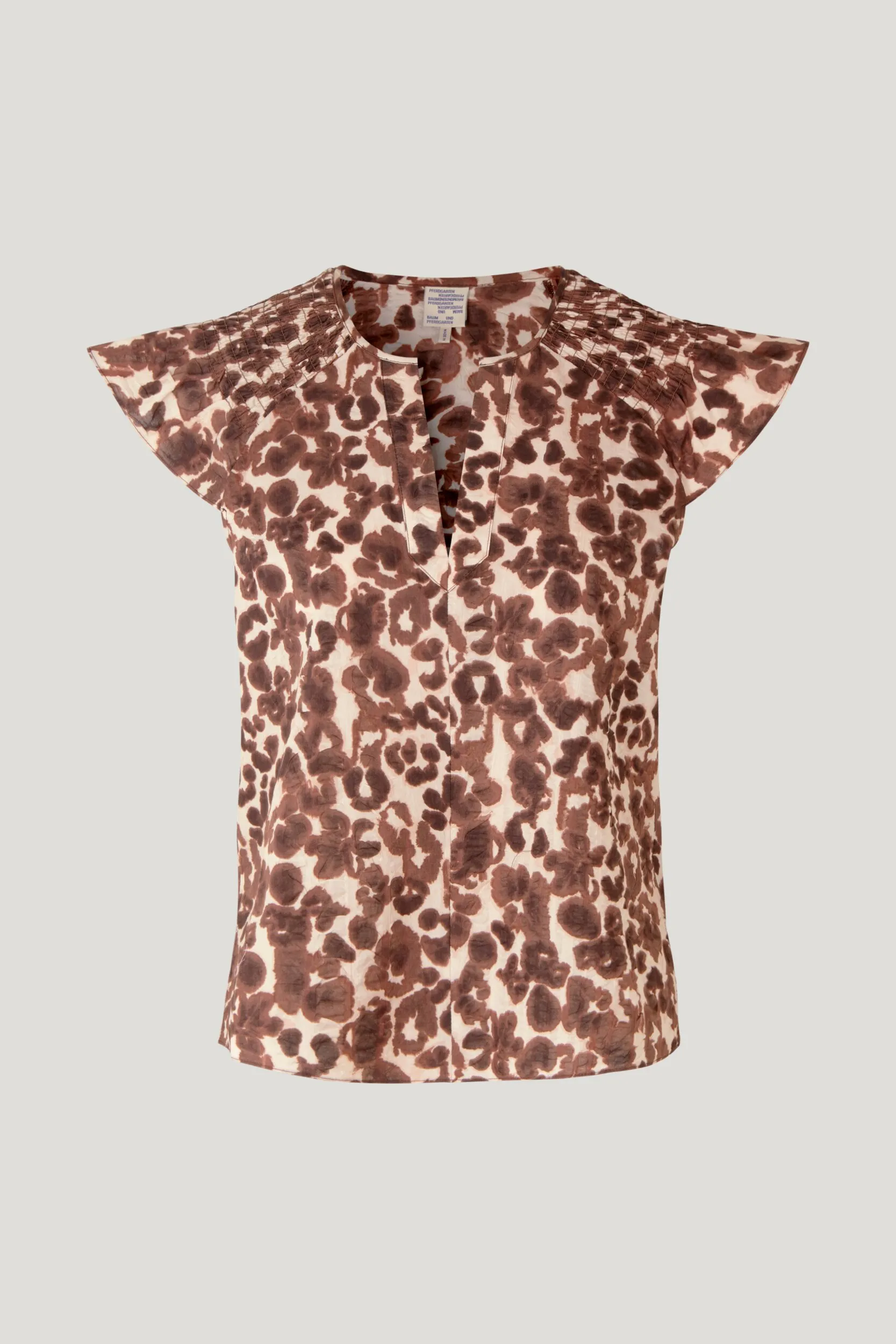 Baum Und Pferdgarten Mellony Blouse Floating Flower Brown