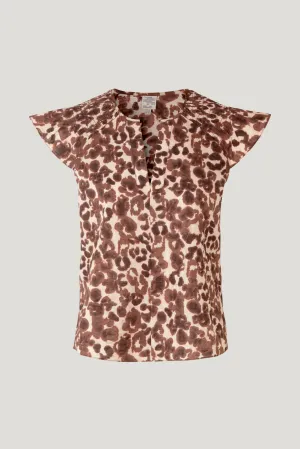Baum Und Pferdgarten Mellony Blouse Floating Flower Brown