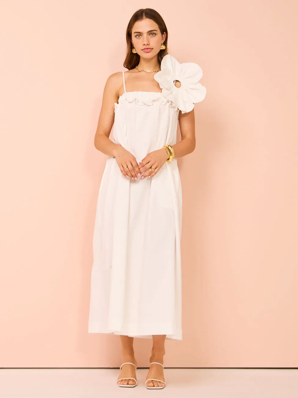 By Johnny Flora Pipe Sun Dress in Ivory