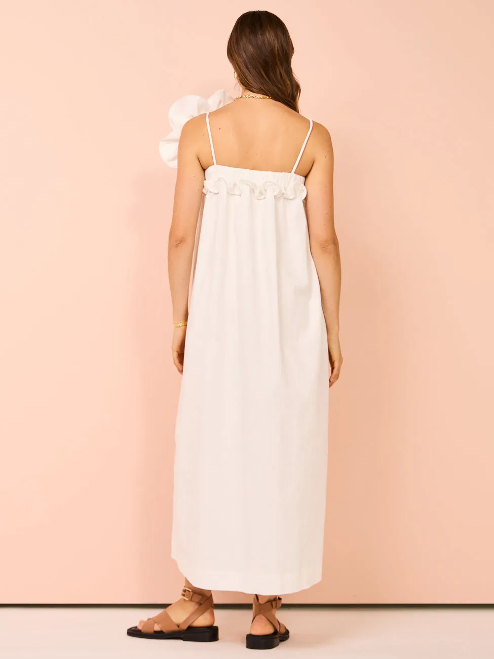 By Johnny Flora Pipe Sun Dress in Ivory