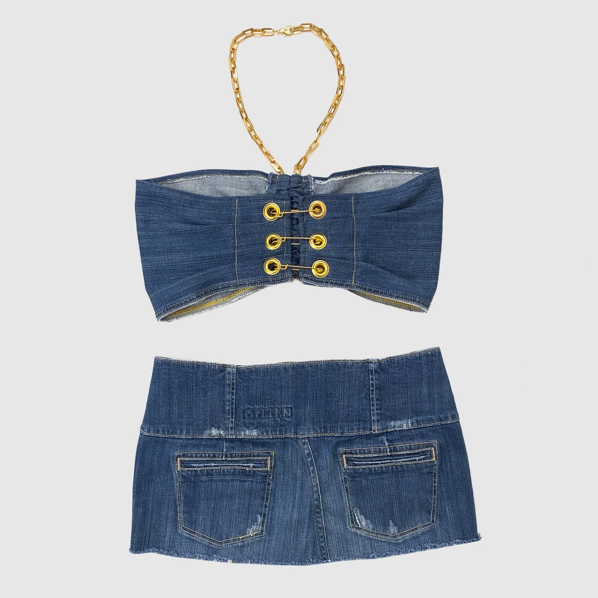 Chain Link Denim Set - Medium