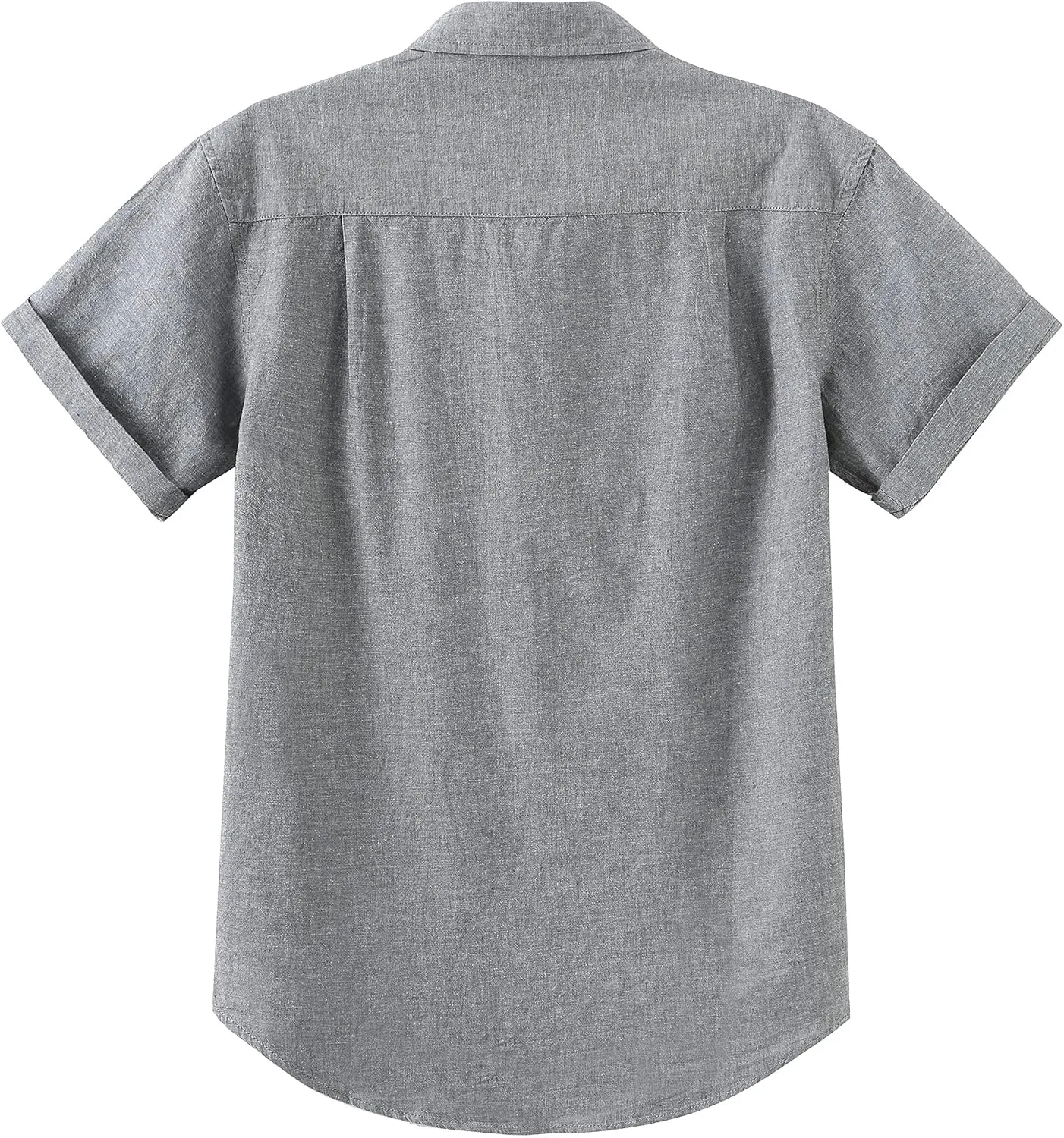 COEVALS CLUB Men's Casual Linen Cotton Button Down Spread Collar Short Sleeve Summer Beach Shirts