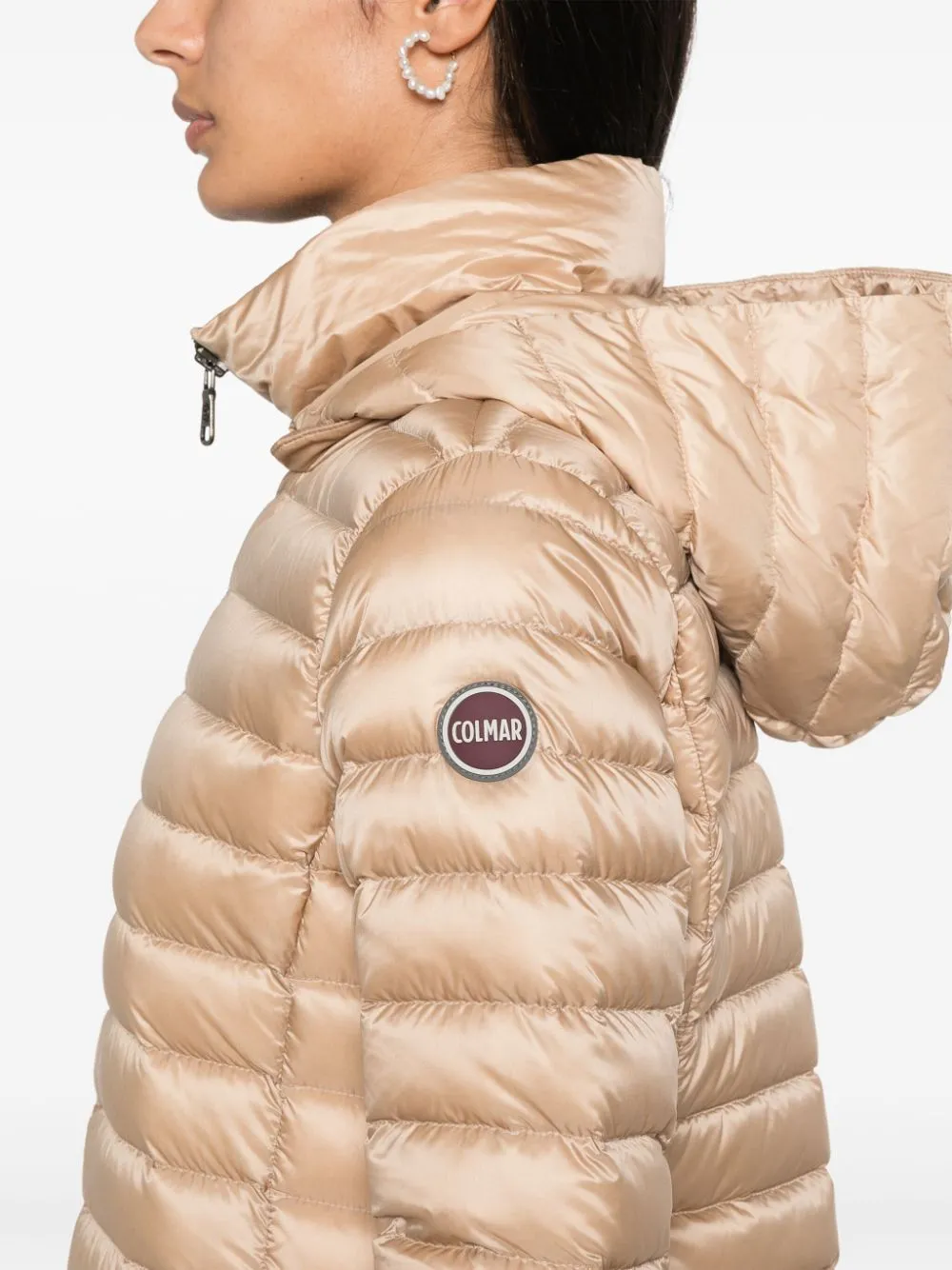 detachable-hood puffer coat