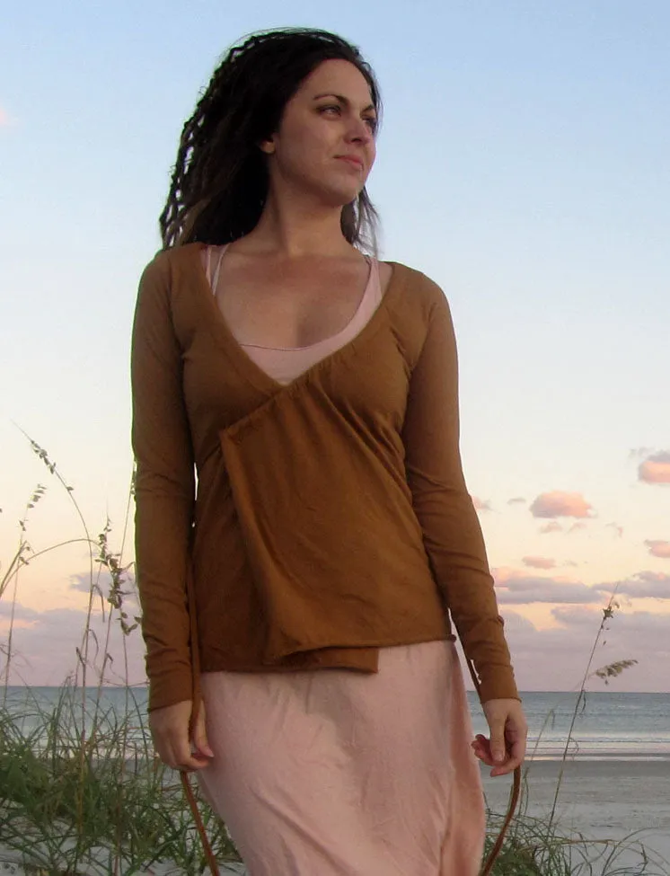 Drawstring Wrap Simplicity Shirt
