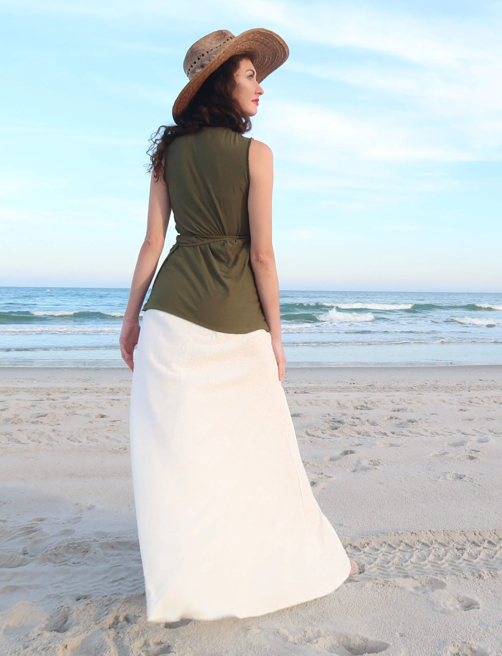 Drawstring Wrap Simplicity Shirt