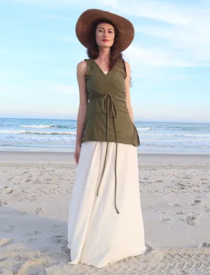 Drawstring Wrap Simplicity Shirt