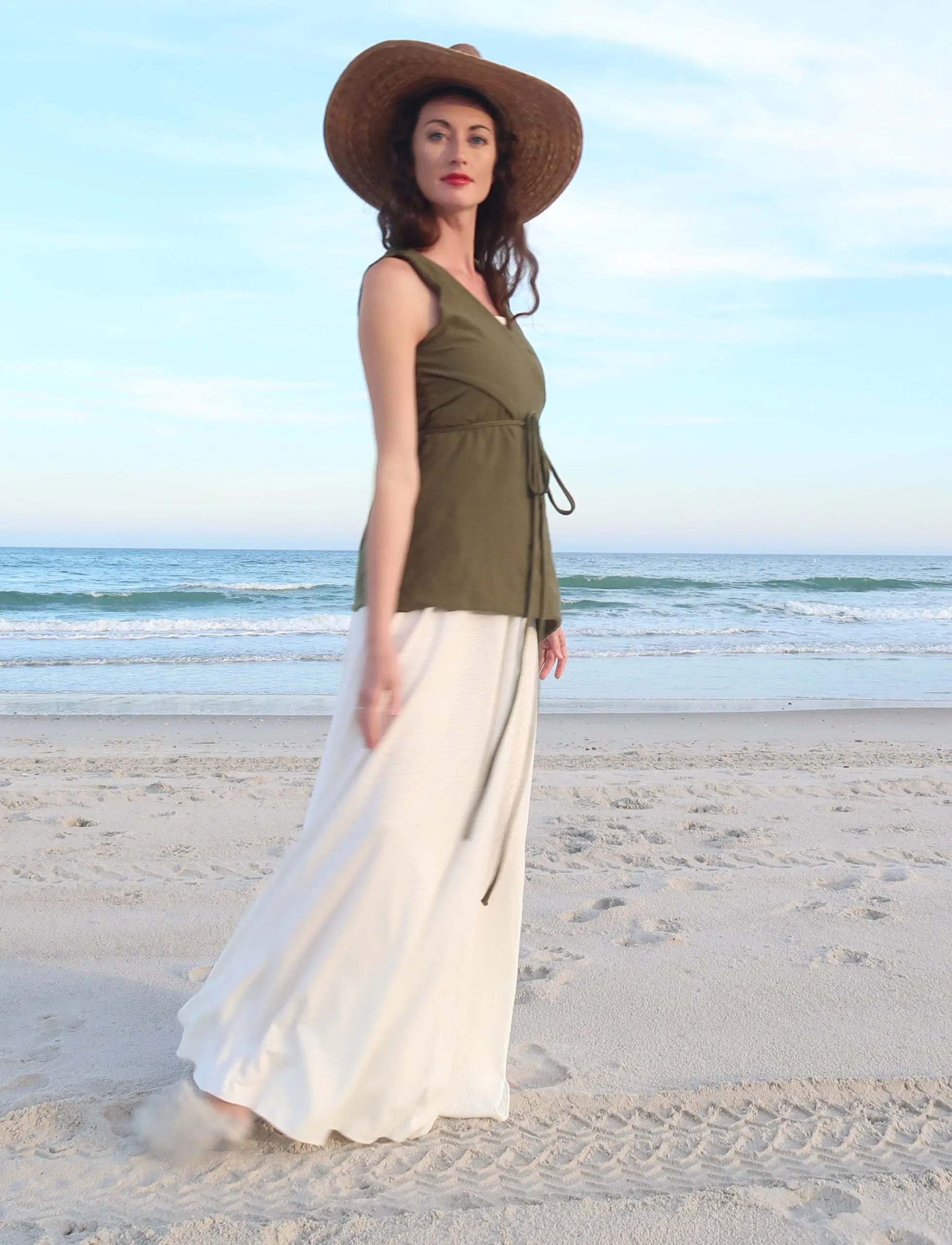 Drawstring Wrap Simplicity Shirt