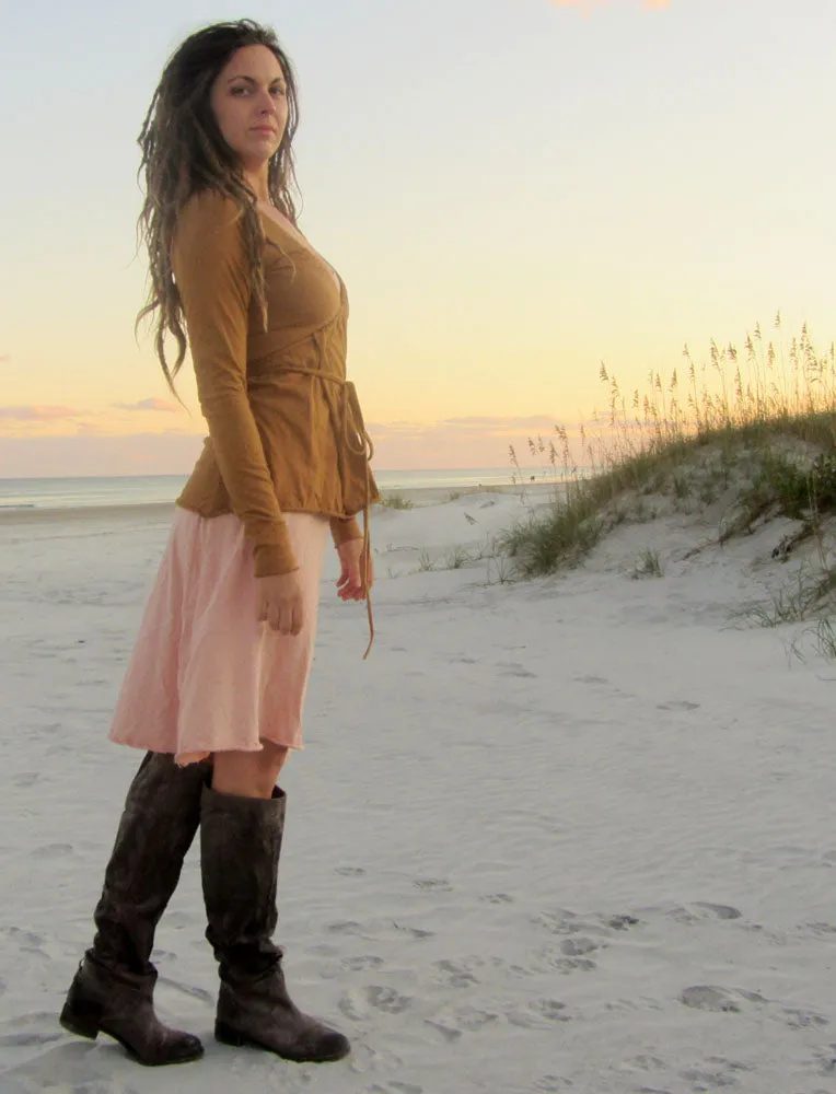 Drawstring Wrap Simplicity Shirt
