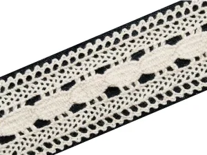 Dyeable Greige Design 686 Cotton Laces