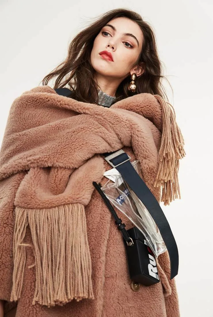 Fringed Thick Faux Fur Winter Scarf