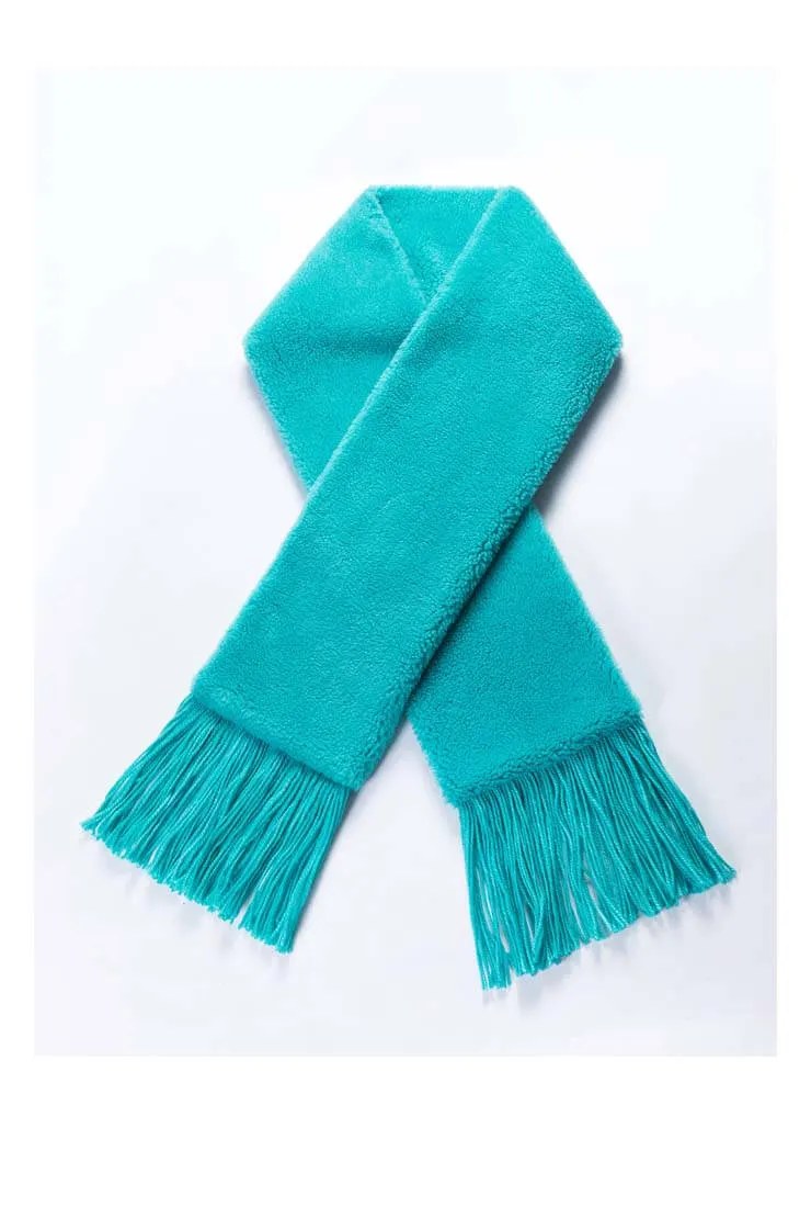 Fringed Thick Faux Fur Winter Scarf