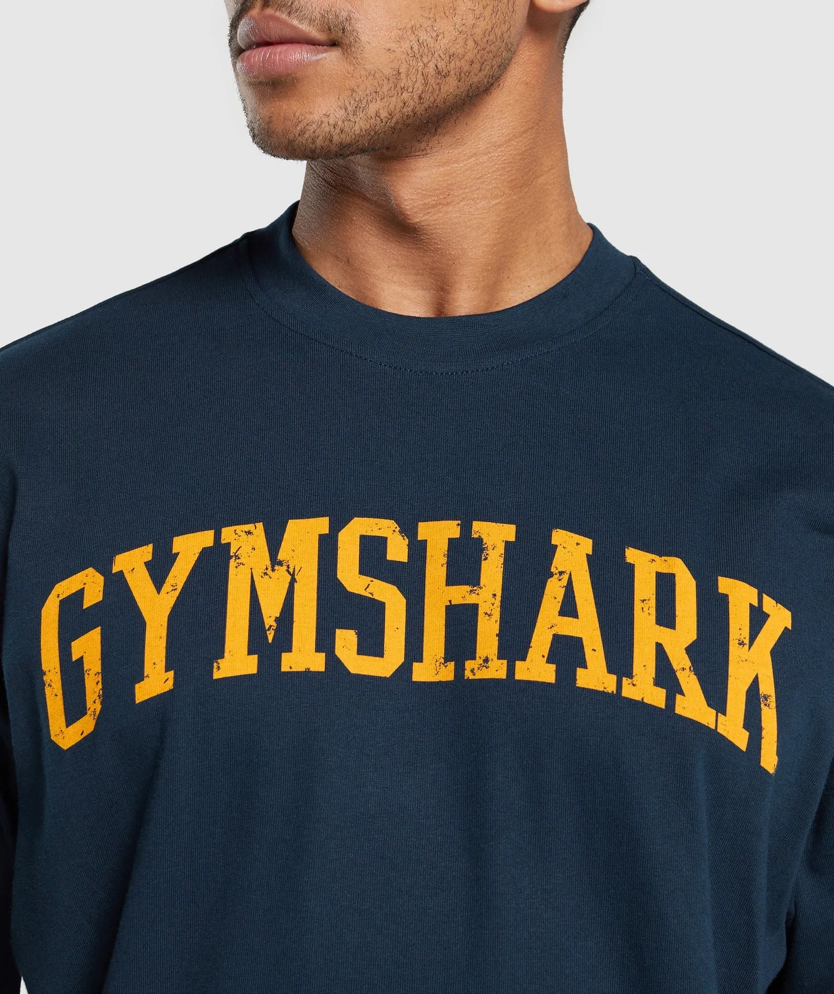 Gymshark Collegiate T-Shirt - Navy