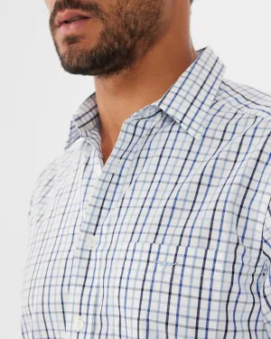 Hervey Shirt - White/Navy/Blue