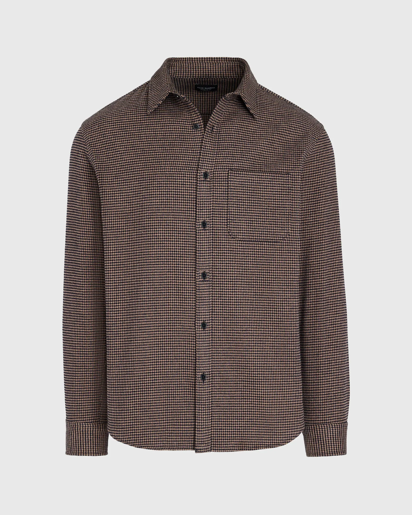 Houndstooth Heavyweight Flannel Shirt