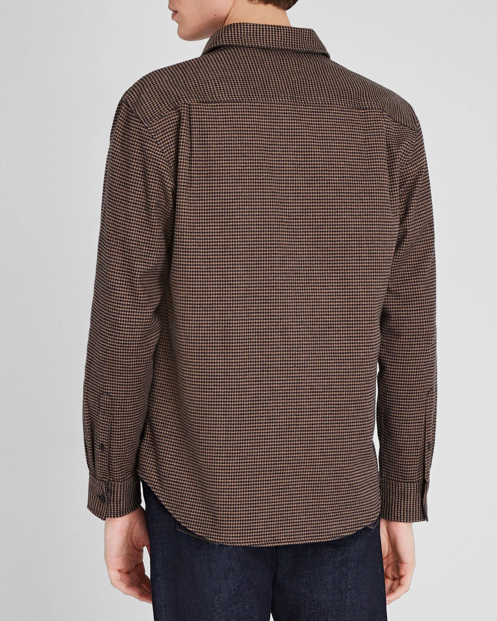 Houndstooth Heavyweight Flannel Shirt