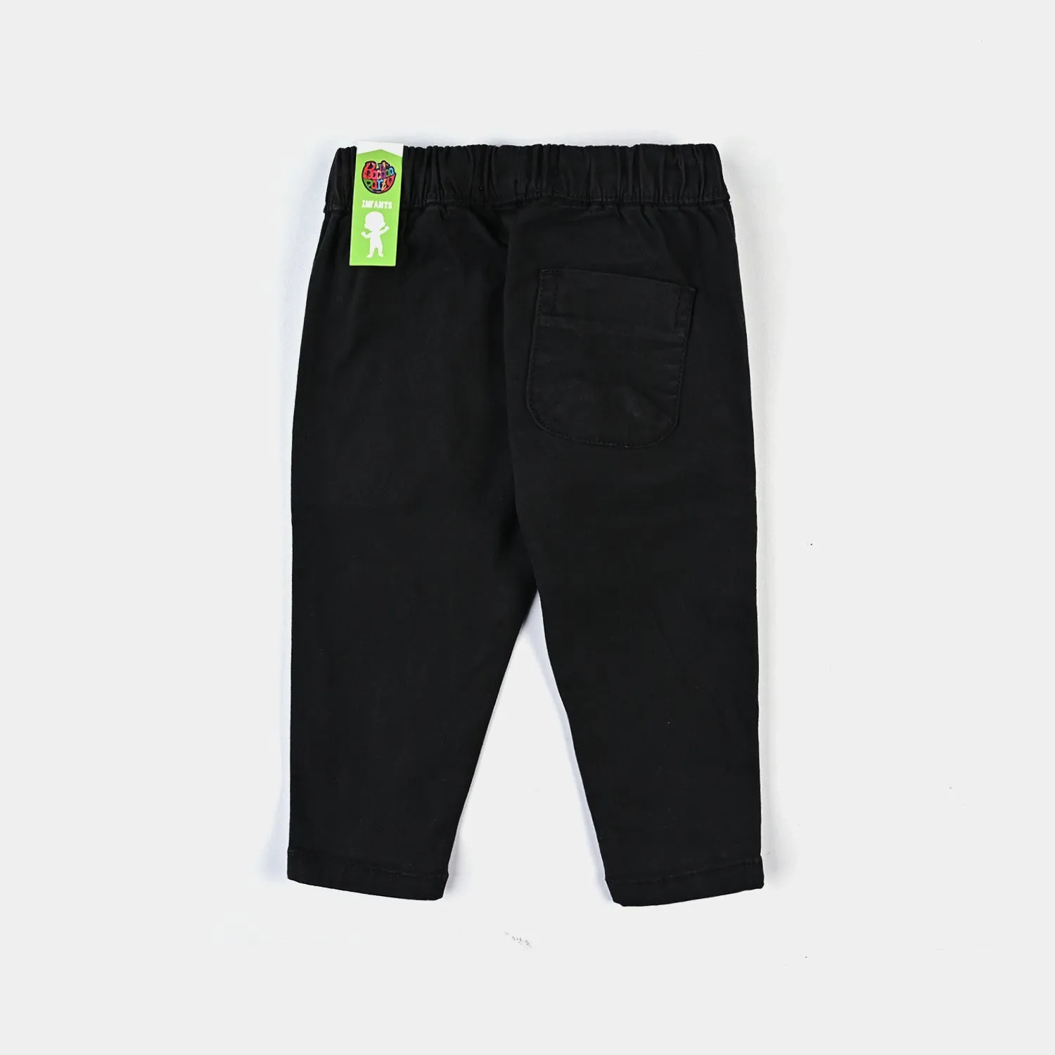 Infant Boys Cotton Twill Pant Stay Wild Bear-BLACK
