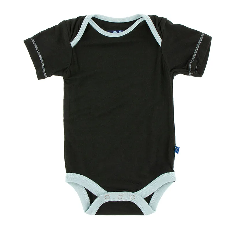 Kickee Pants Solid Short Sleeve One Piece