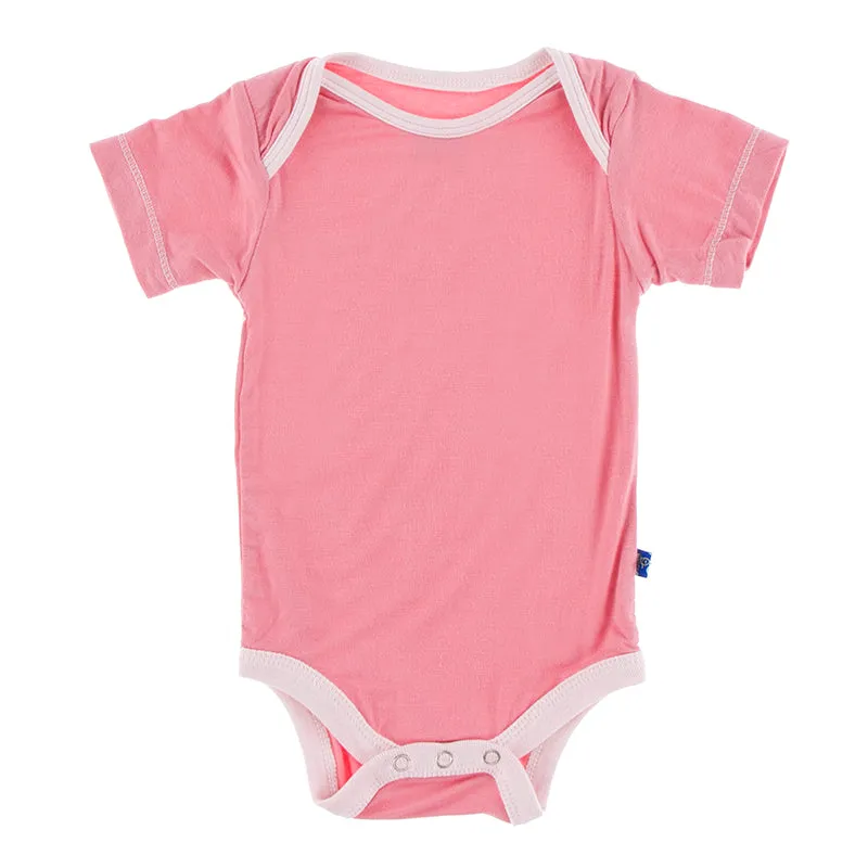 Kickee Pants Solid Short Sleeve One Piece