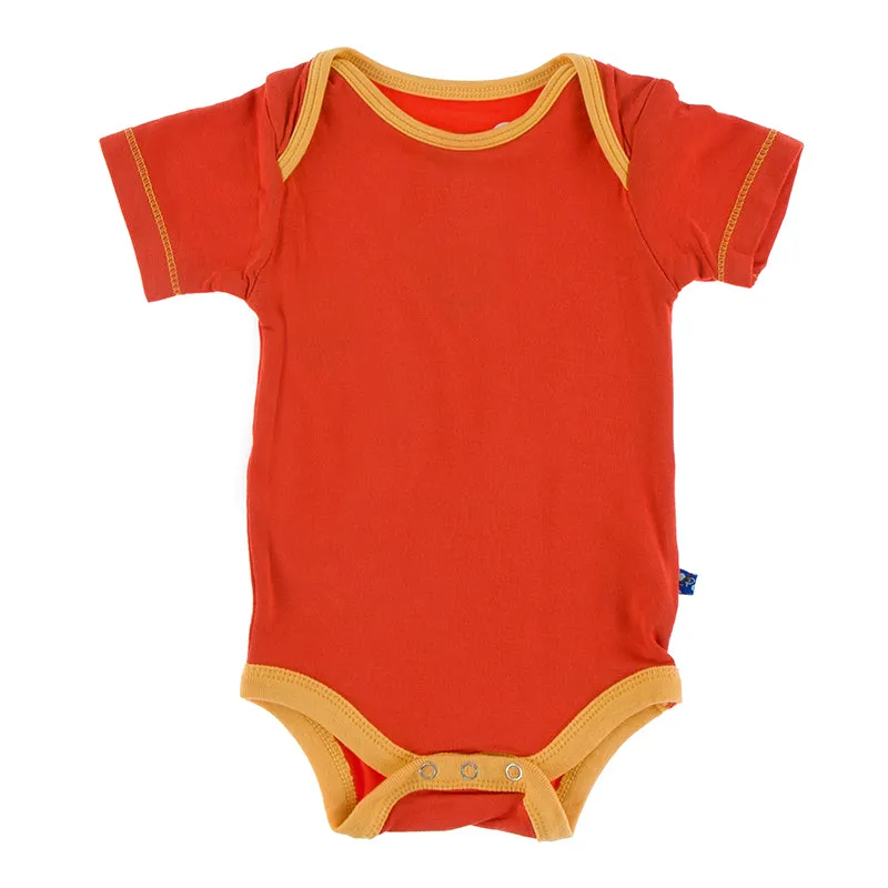 Kickee Pants Solid Short Sleeve One Piece