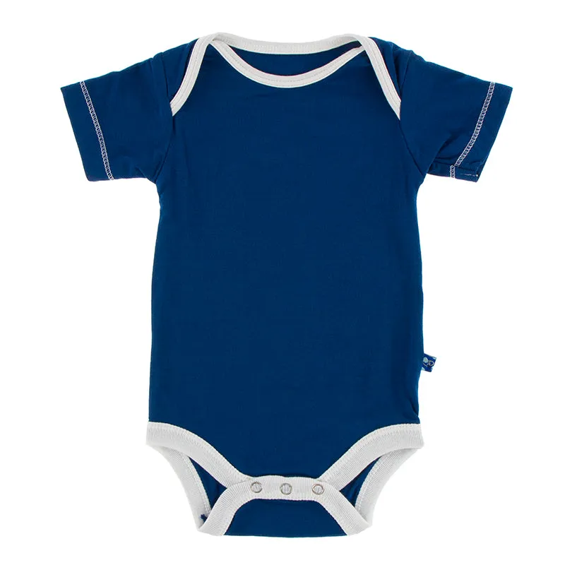 Kickee Pants Solid Short Sleeve One Piece