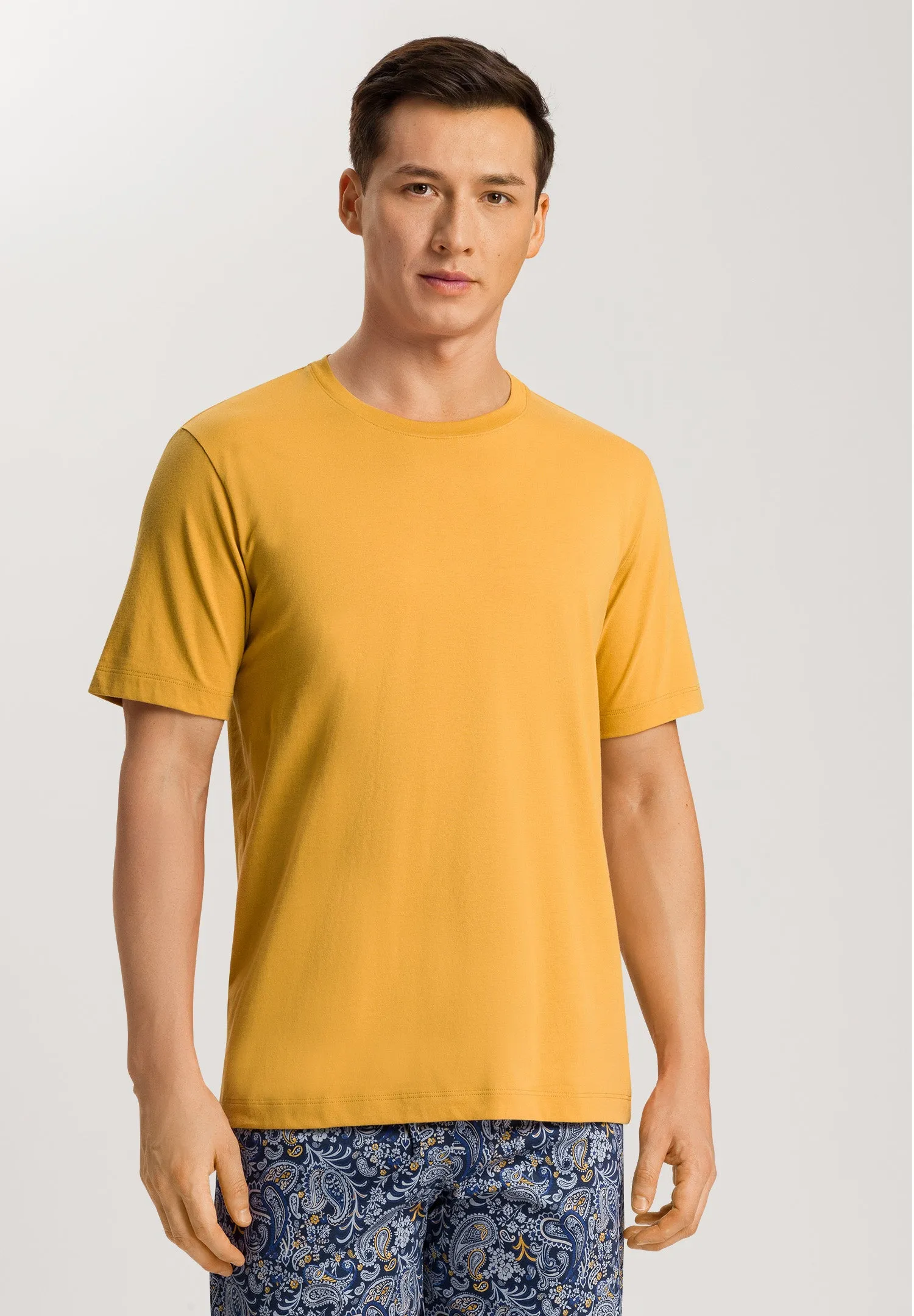 Living Shirts Cotton Crew Neck T-Shirt | Amber 75050-2268