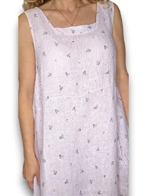 MAXI TANK DRESS LINEN MARY LOU LAVENDER