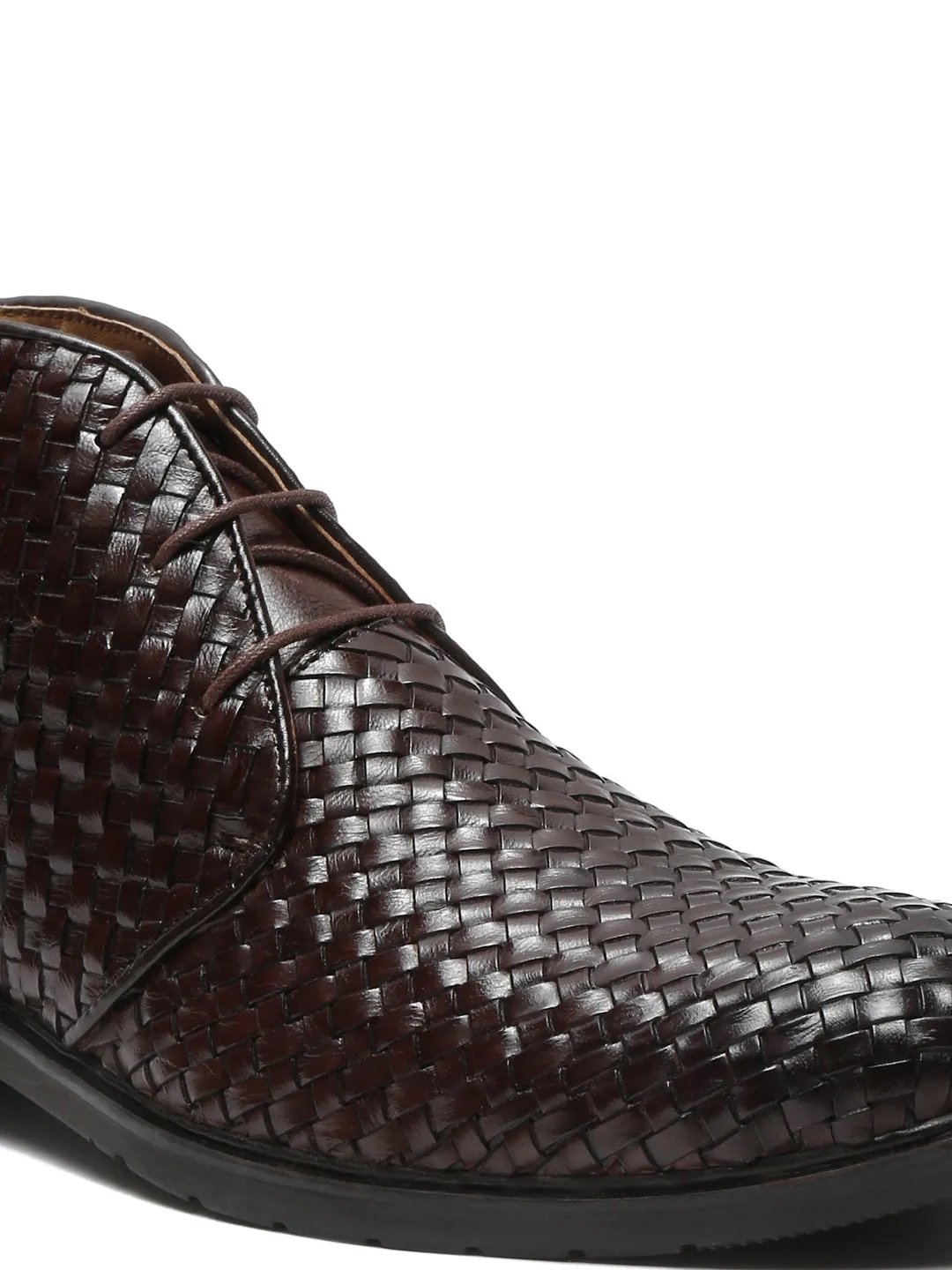 Men Brown Leather Casual Shoes