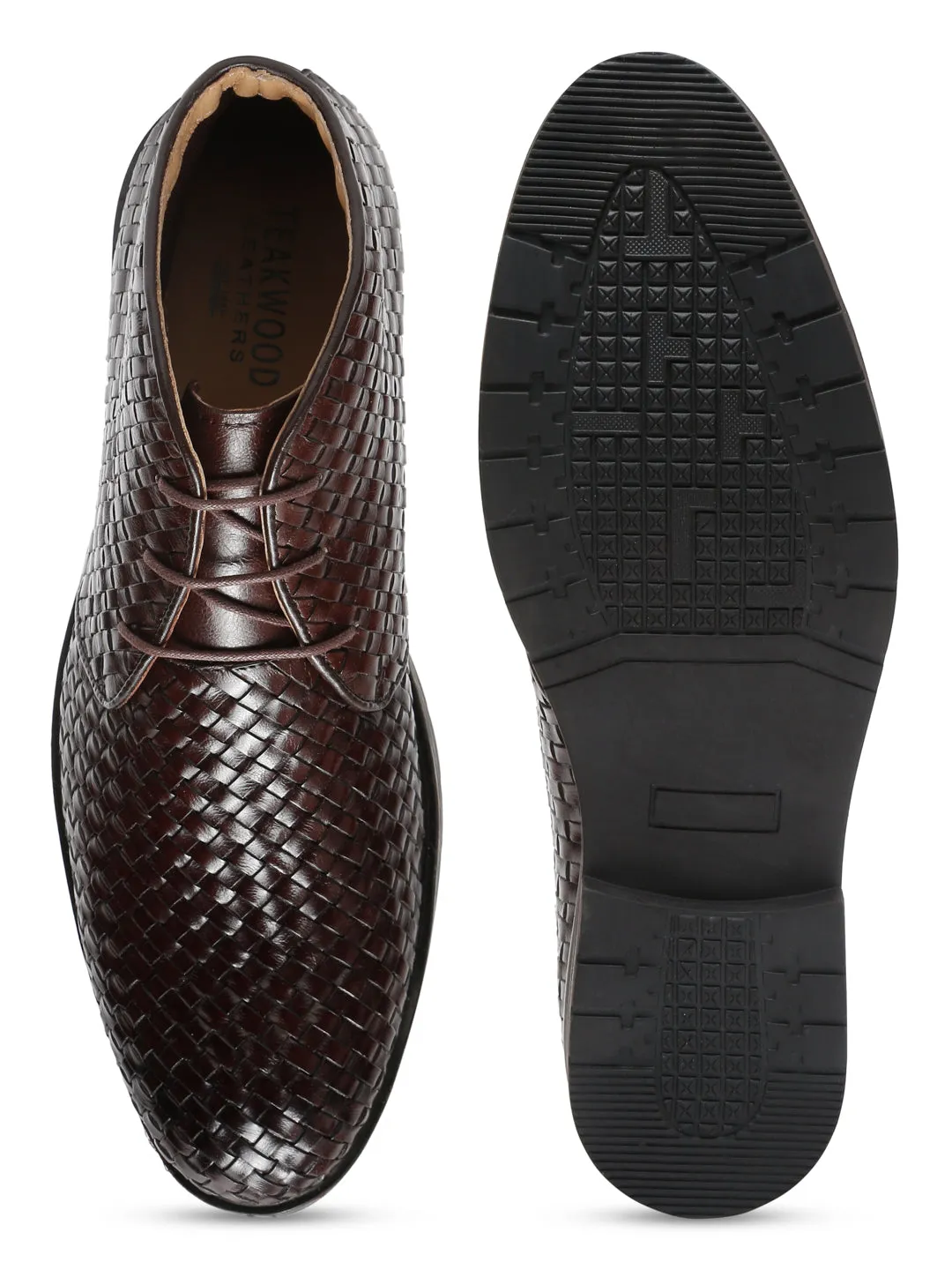 Men Brown Leather Casual Shoes