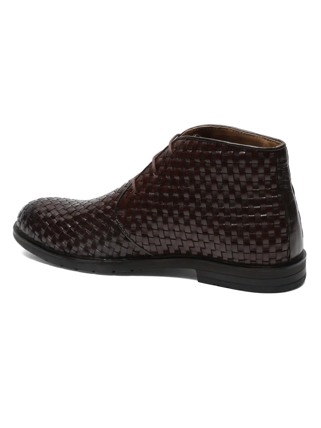 Men Brown Leather Casual Shoes