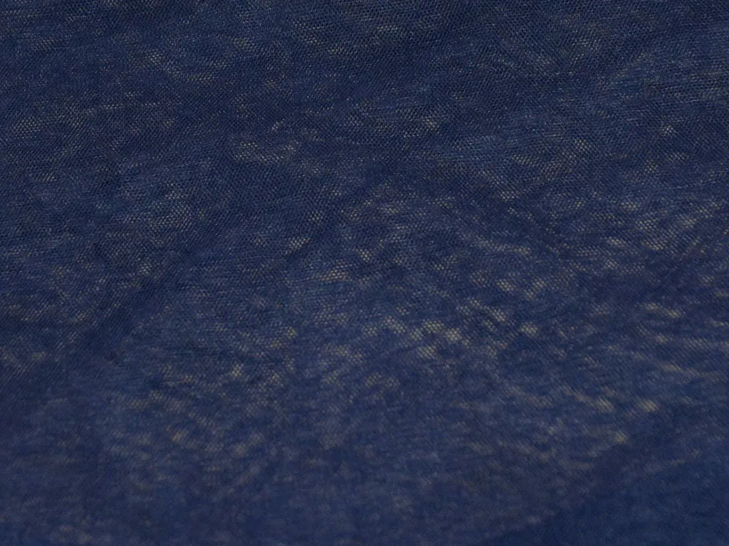 Prussian Blue Plain Net Fabric (Wholesale)