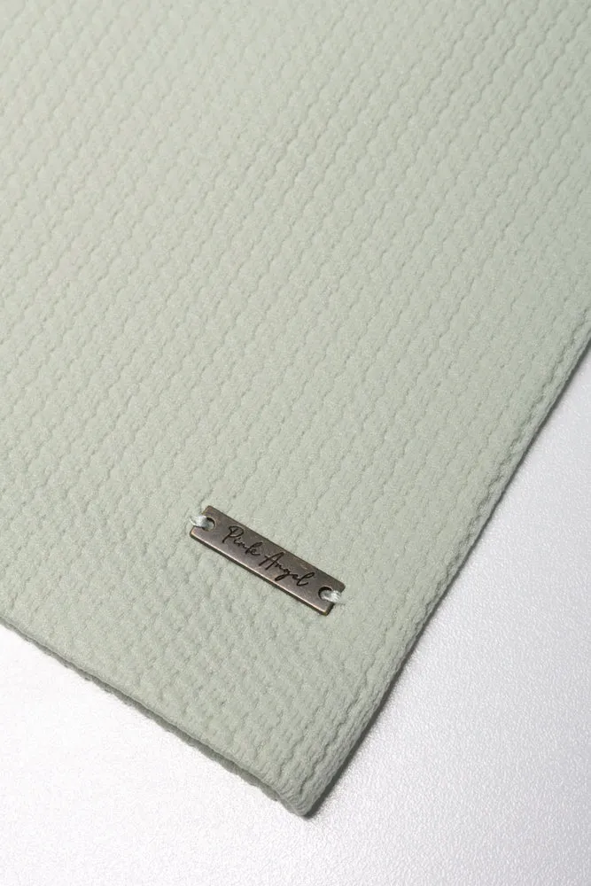 Seamless Textured Knotch Vest Green