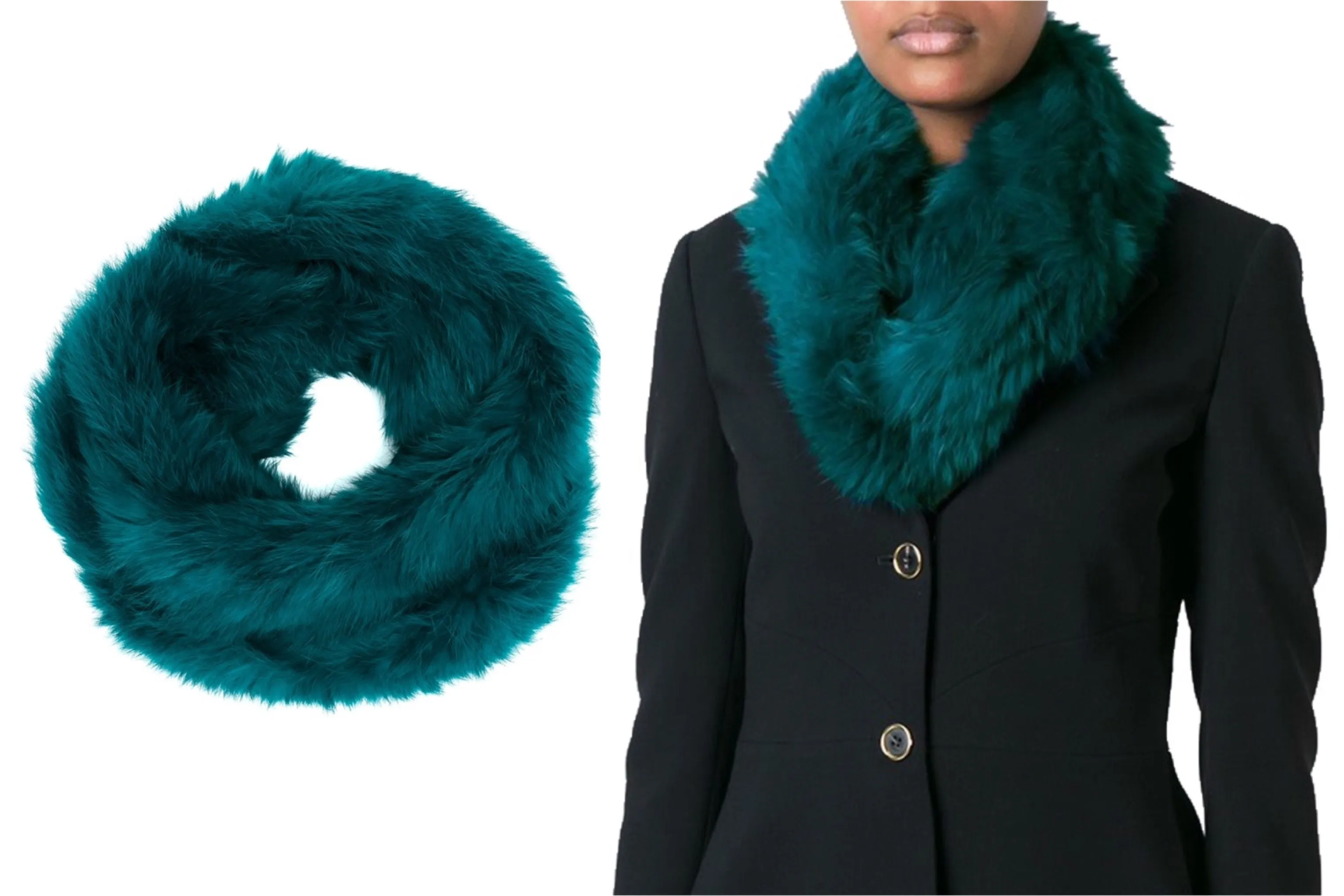 Silky Soft Faux Fur Infinity Scarf (Solid Colors)