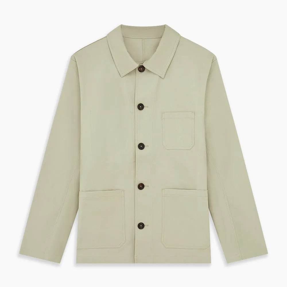 Tan Organic Cotton Blend Remy Chore Jacket