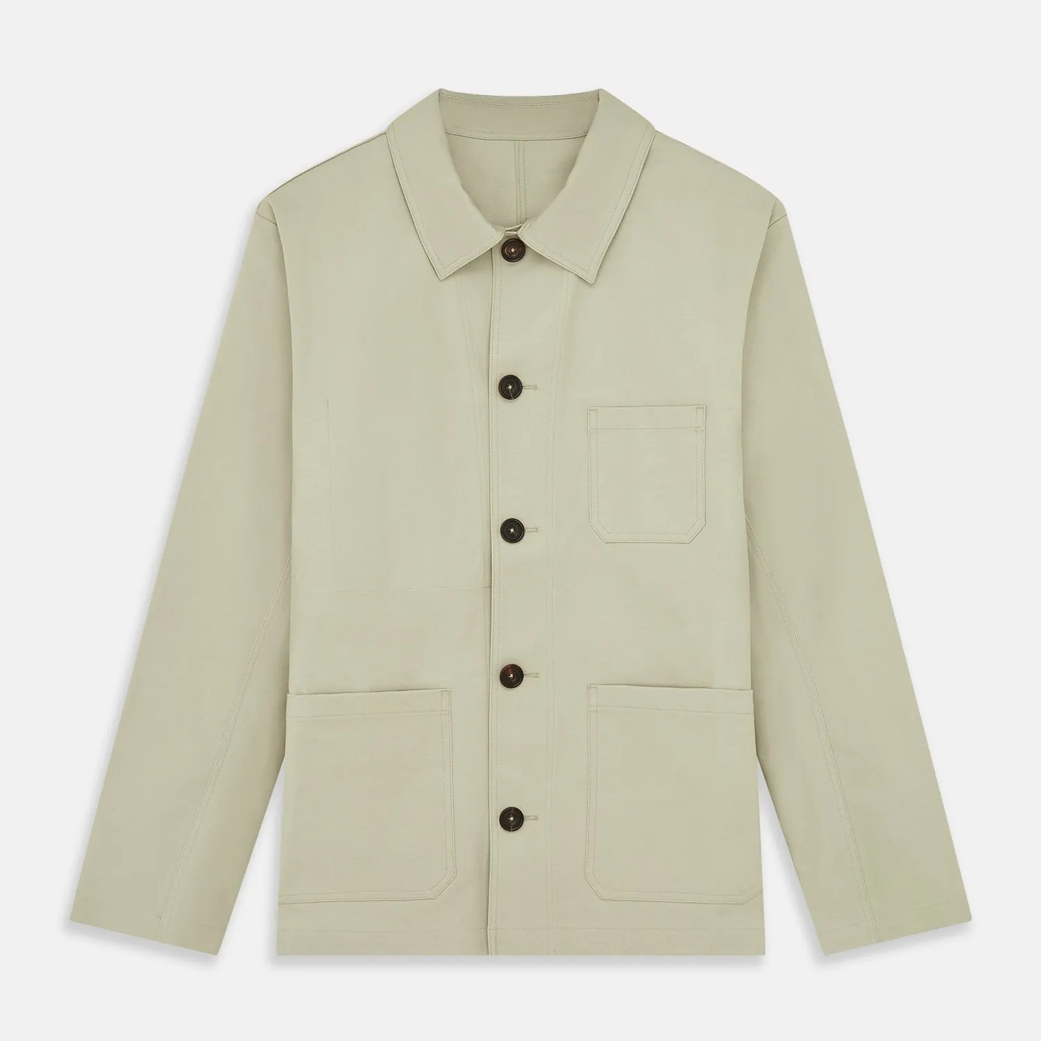 Tan Organic Cotton Blend Remy Chore Jacket