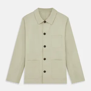 Tan Organic Cotton Blend Remy Chore Jacket