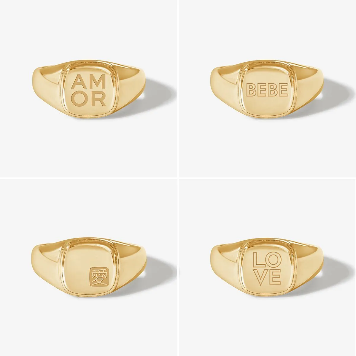 Tanner love signet ring