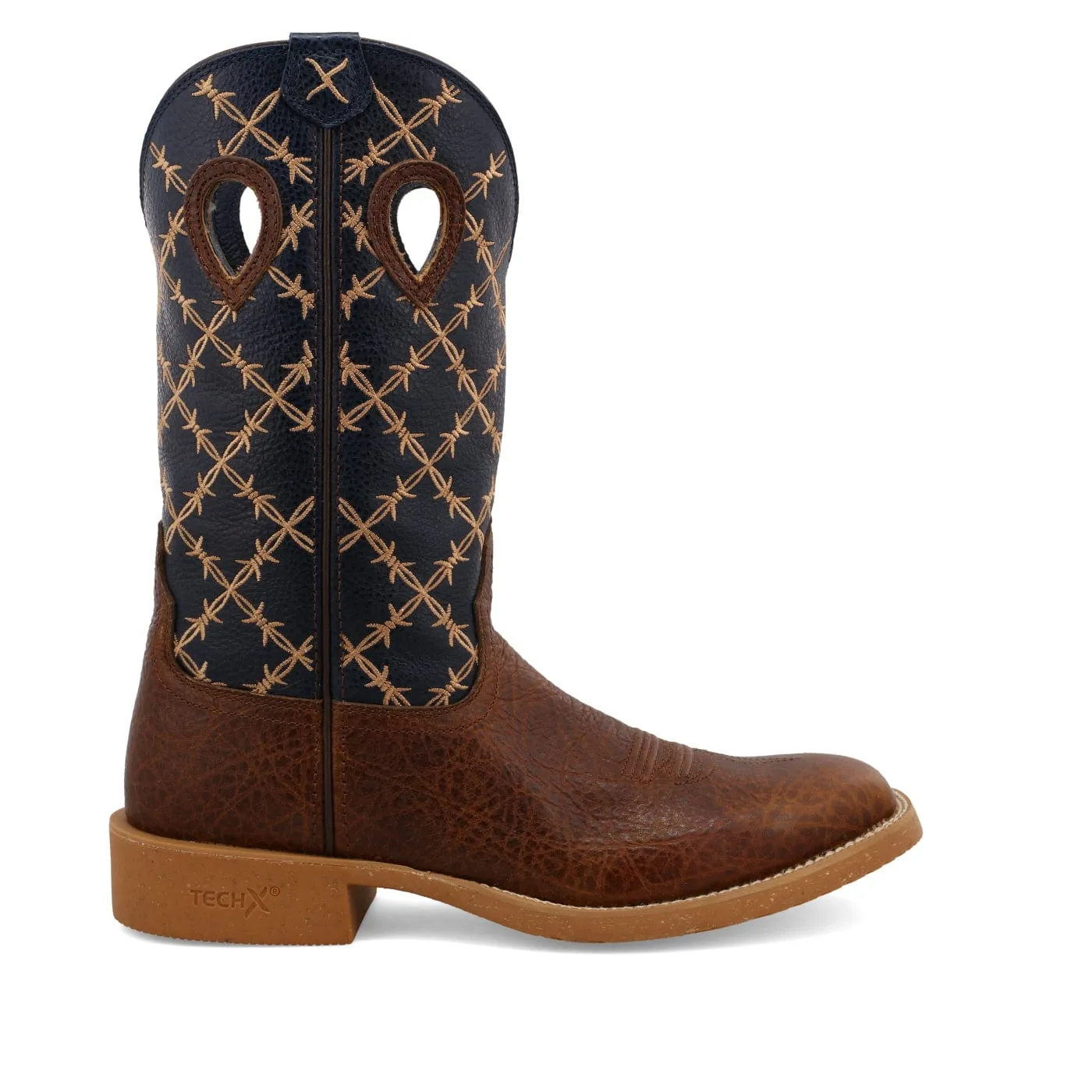 Twisted X Men's Rustic Brown & Navy Tech X Western Boot MXTR004