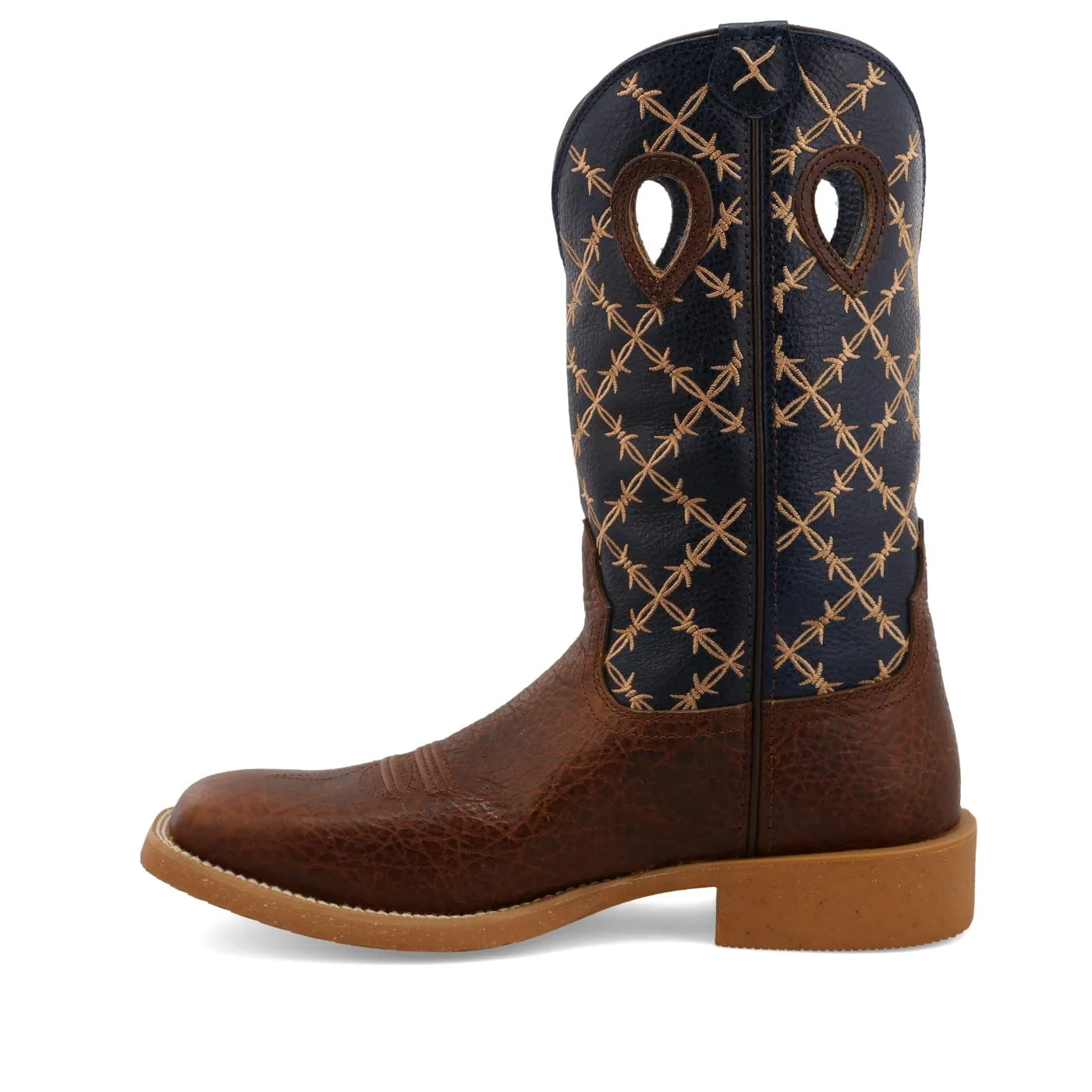 Twisted X Men's Rustic Brown & Navy Tech X Western Boot MXTR004