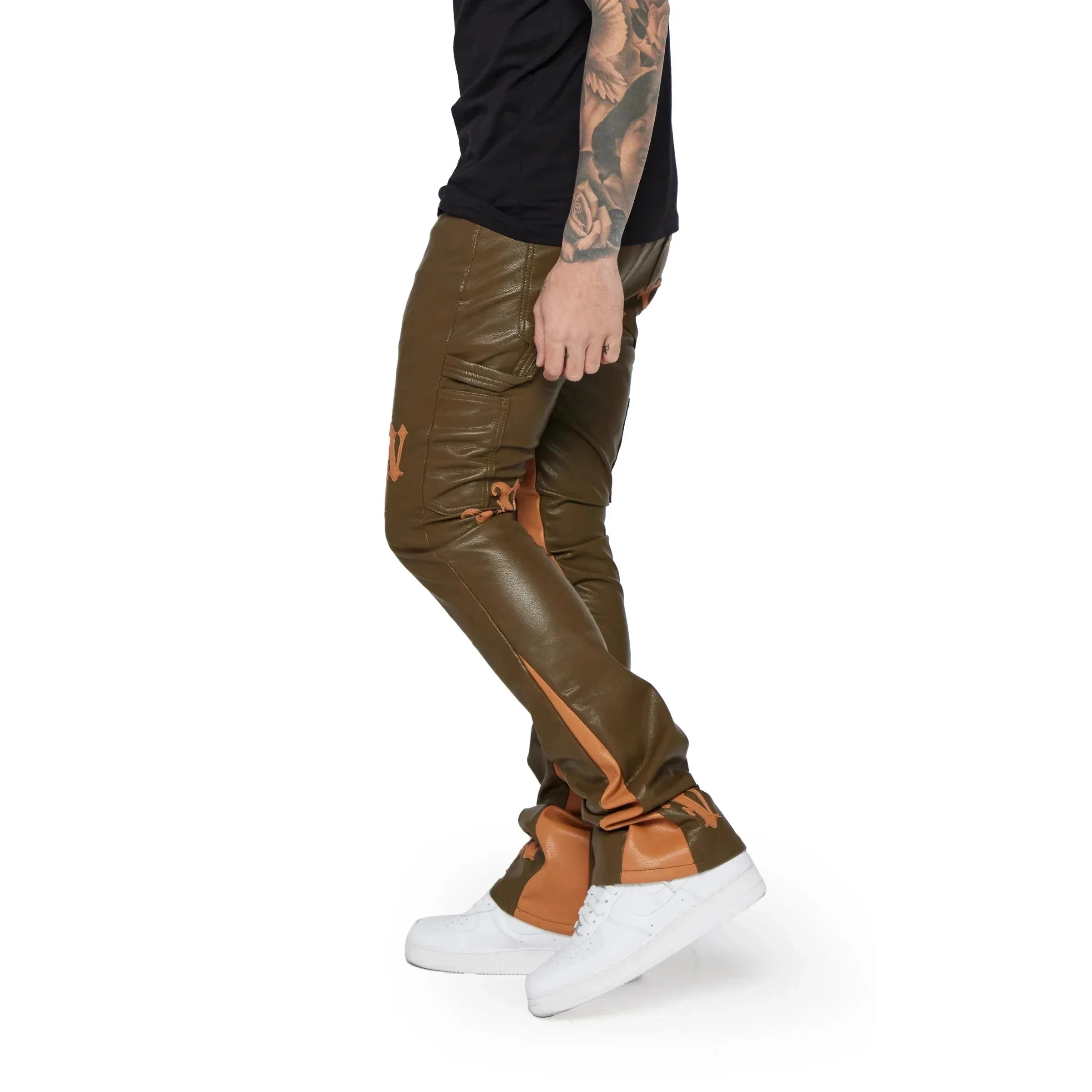 Valabasas Stacked "Ali" Leather Jean