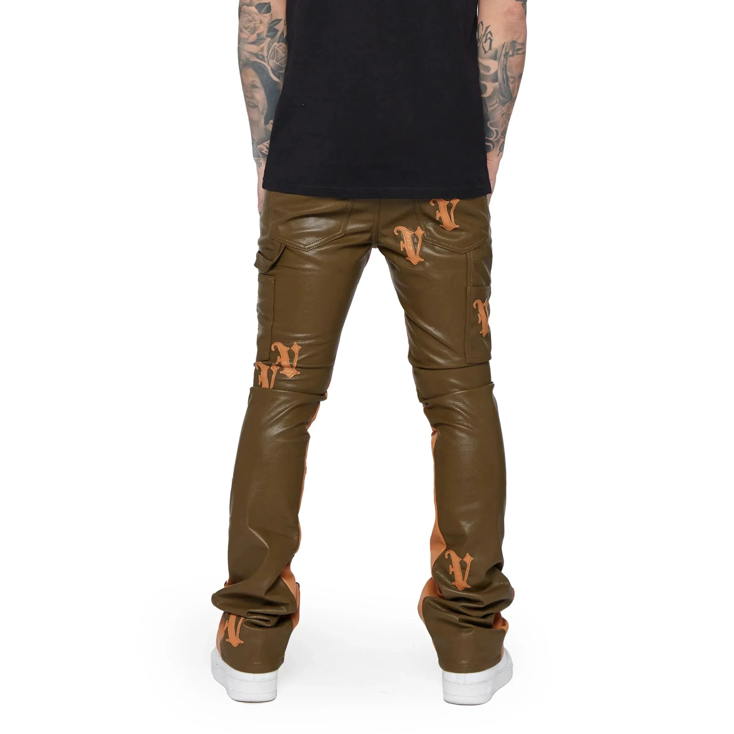 Valabasas Stacked "Ali" Leather Jean