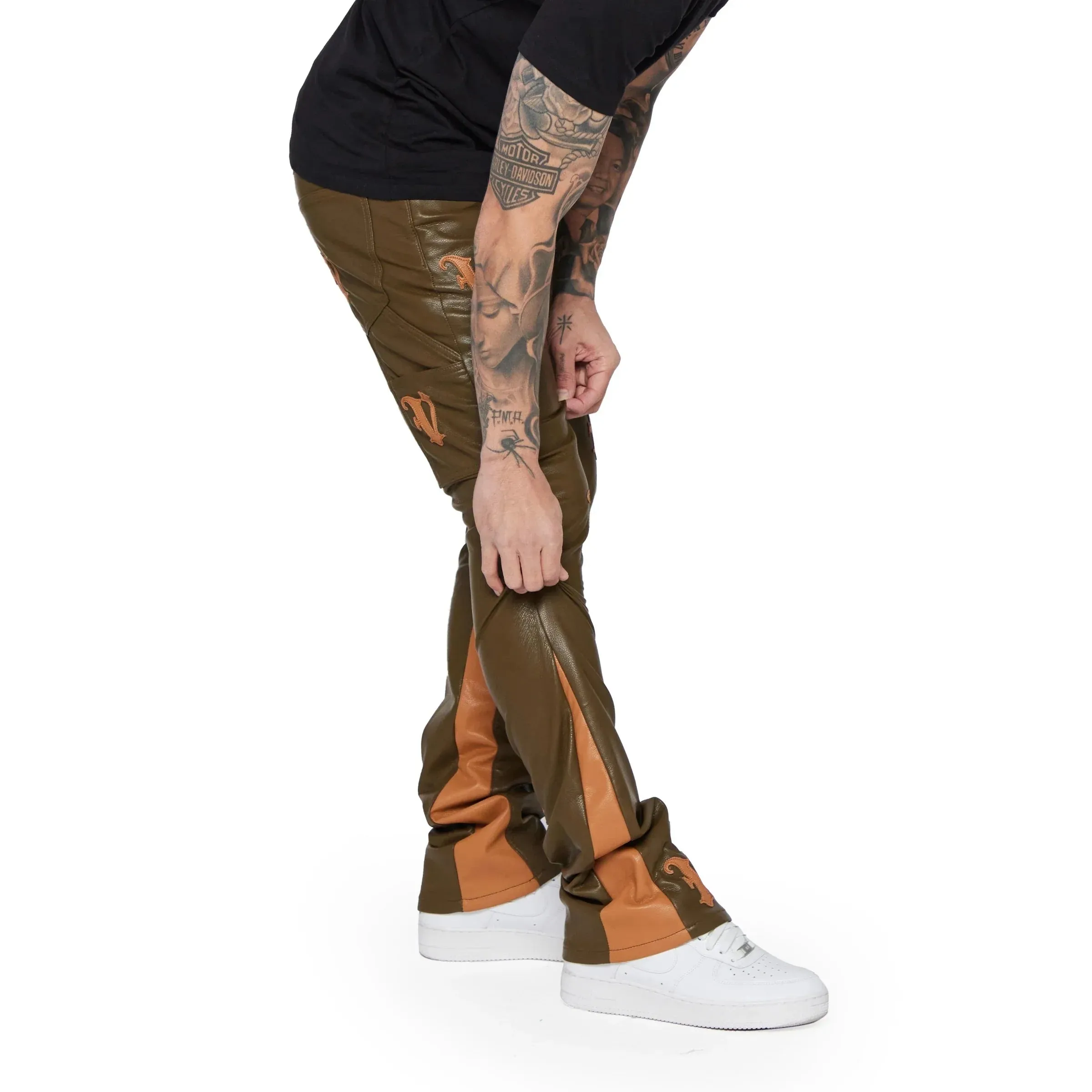 Valabasas Stacked "Ali" Leather Jean