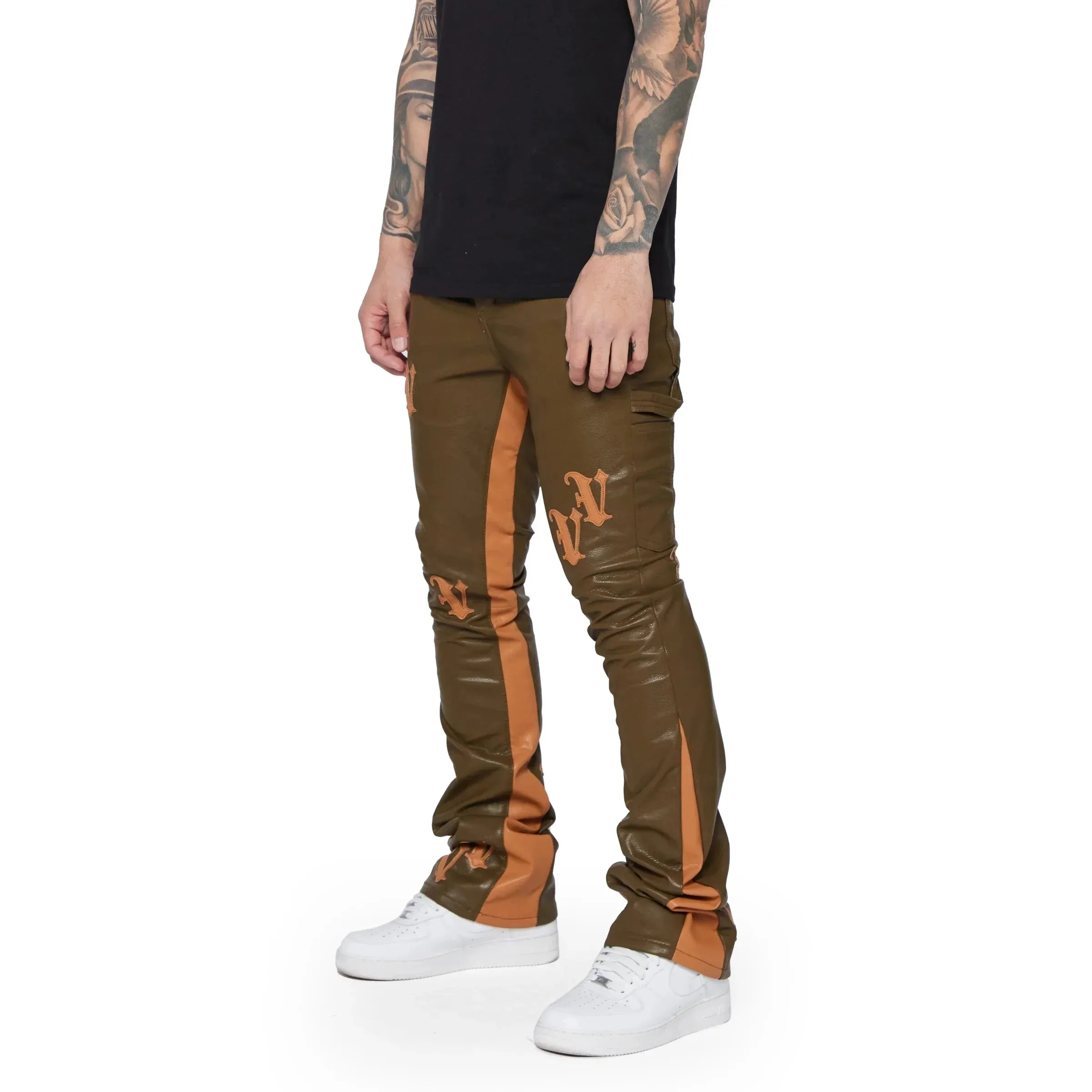 Valabasas Stacked "Ali" Leather Jean