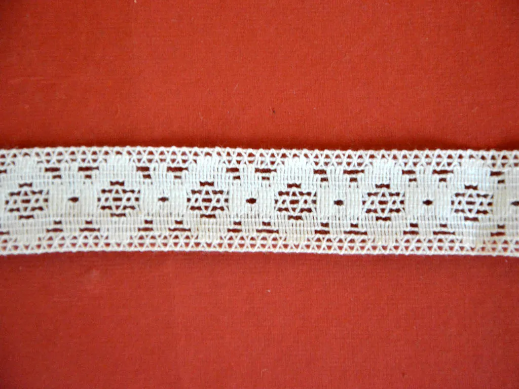 White Dyeable Pattern 36 Cotton Crochet Lace